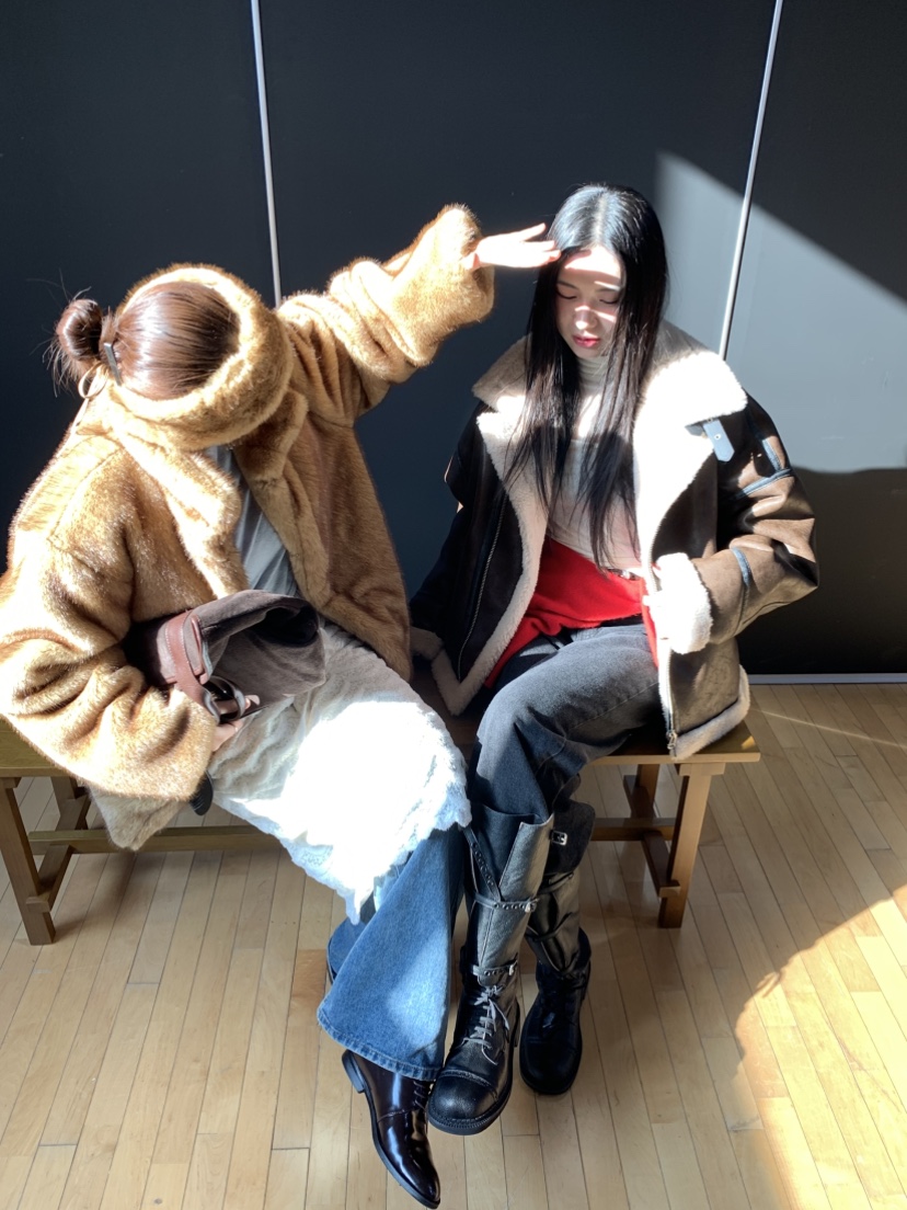 MURMUR東大門㊣代購女裝新品人氣熱賣推薦時尚25秋冬短款大衣MURMUR短款大衣