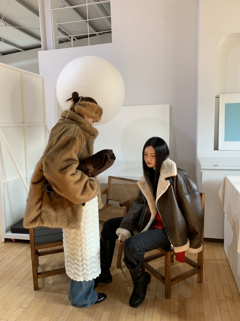 MURMUR東大門㊣代購女裝新品人氣熱賣推薦時尚25秋冬短款大衣MURMUR短款大衣