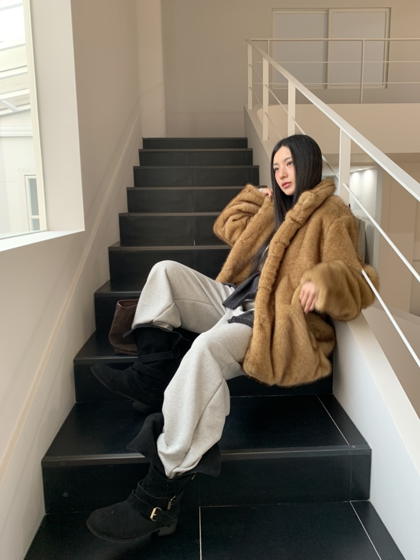 MURMUR東大門㊣代購女裝新品人氣熱賣推薦時尚25秋冬短款大衣MURMUR短款大衣