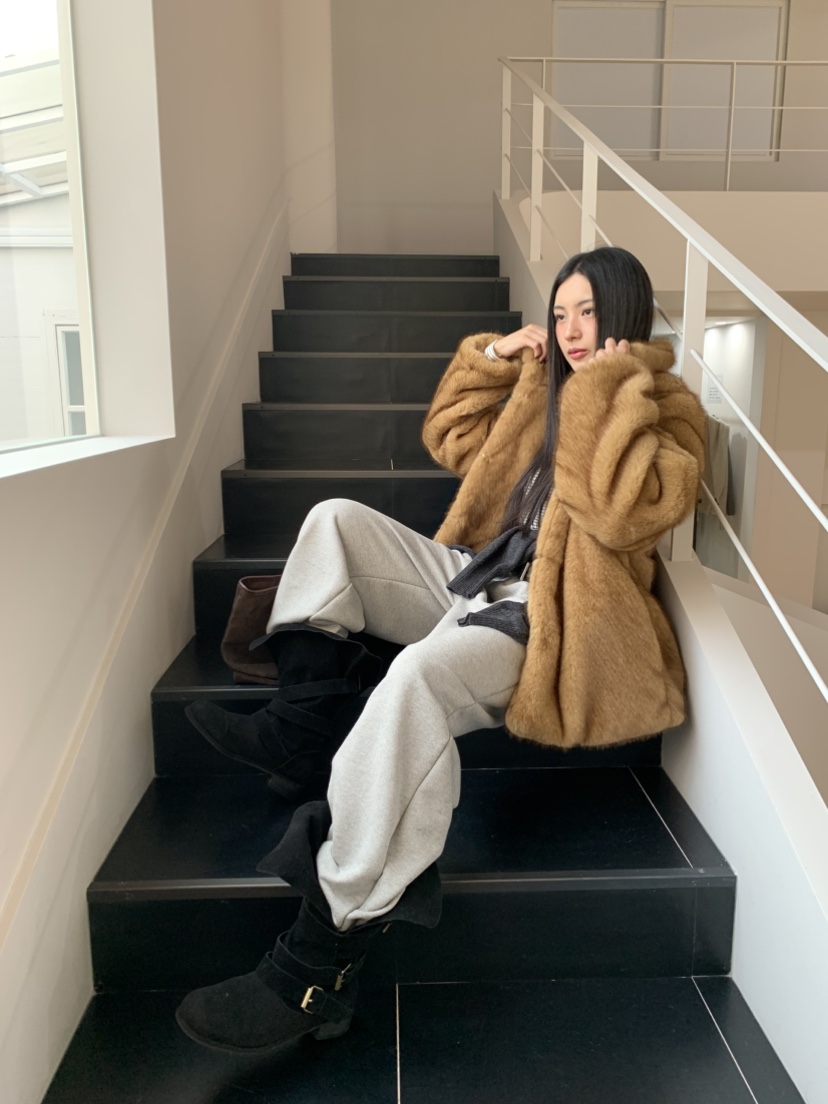 MURMUR東大門㊣代購女裝新品人氣熱賣推薦時尚25秋冬短款大衣MURMUR短款大衣