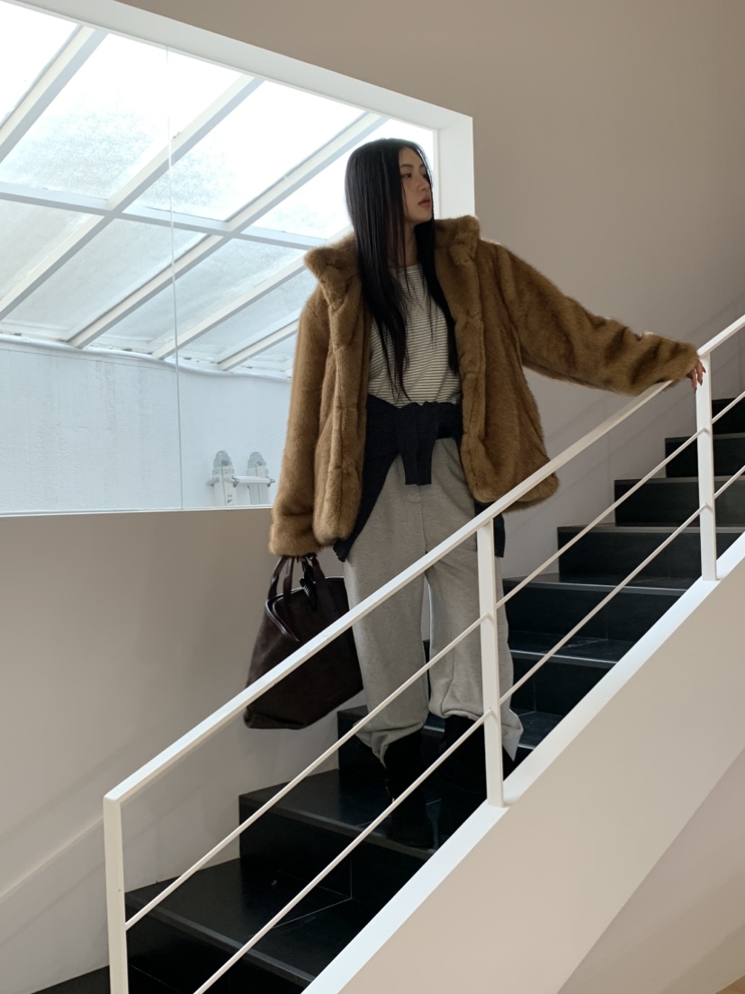 MURMUR東大門㊣代購女裝新品人氣熱賣推薦時尚25秋冬短款大衣MURMUR短款大衣