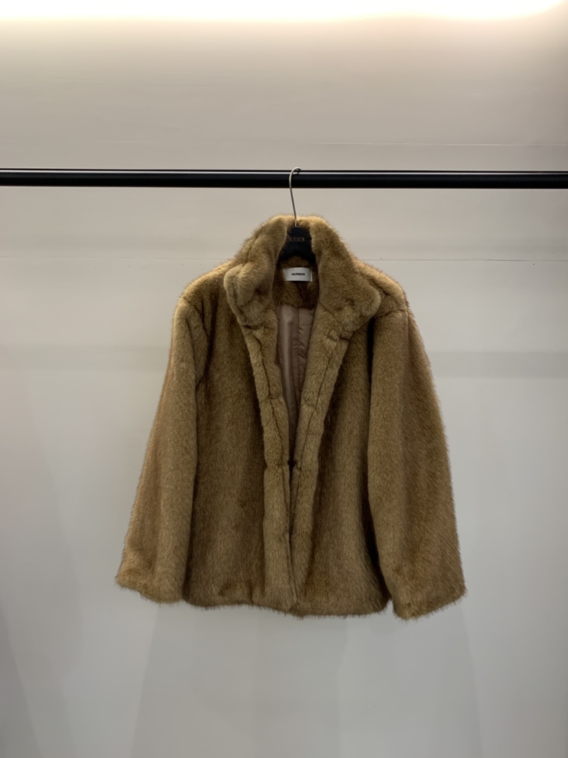 MURMUR東大門㊣代購女裝新品人氣熱賣推薦時尚25秋冬短款大衣MURMUR短款大衣圖色1