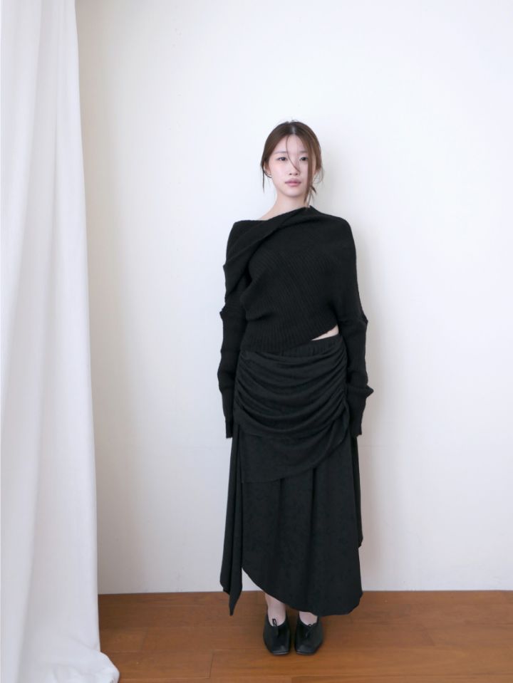 LIVE FOREVER東大門㊣實拍女士新品熱賣25秋冬時尚人氣長裙LIVE FOR_EVER長裙圖色1