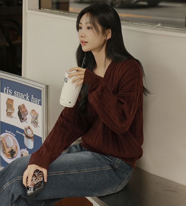 BLACK NOTE東大門㊣直郵女裝新款休閑時尚推薦25秋冬職業毛衣BLACK NOTE毛衣