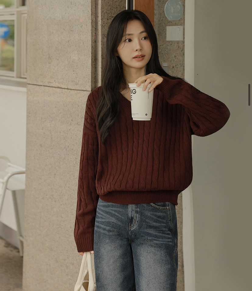 BLACK NOTE東大門㊣直郵女裝新款休閑時尚推薦25秋冬職業毛衣BLACK NOTE毛衣