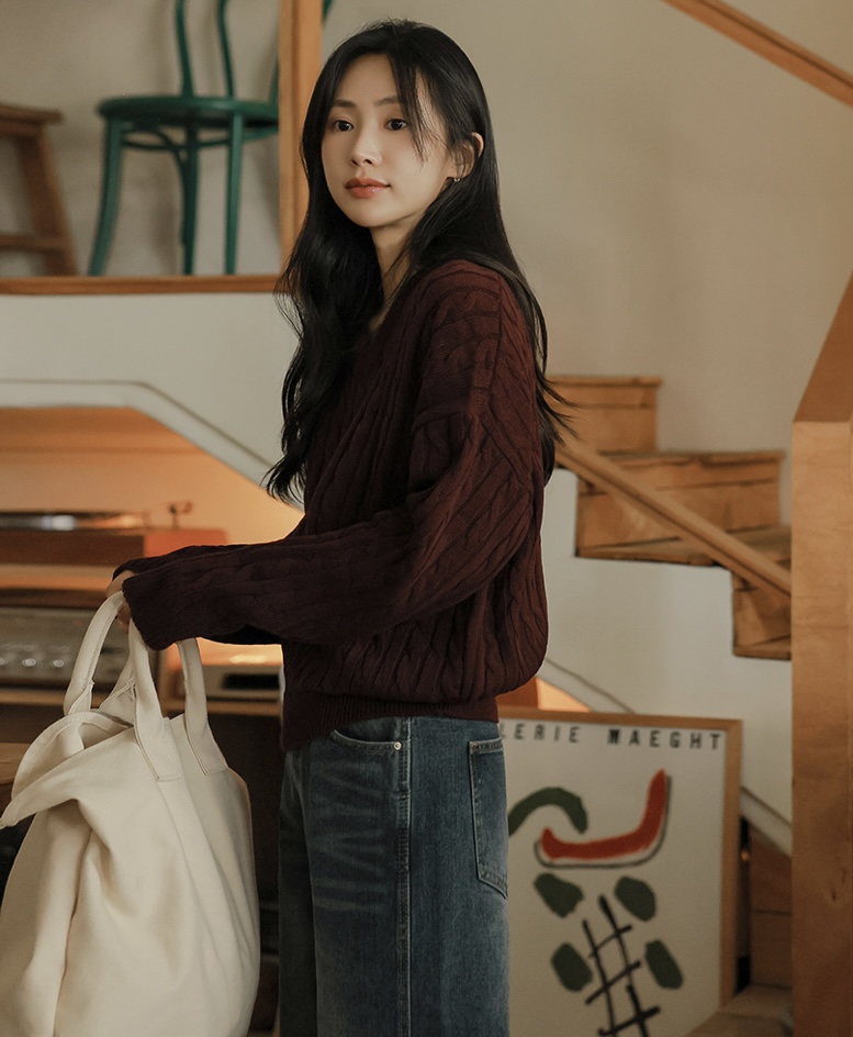 BLACK NOTE東大門㊣直郵女裝新款休閑時尚推薦25秋冬職業毛衣BLACK NOTE毛衣