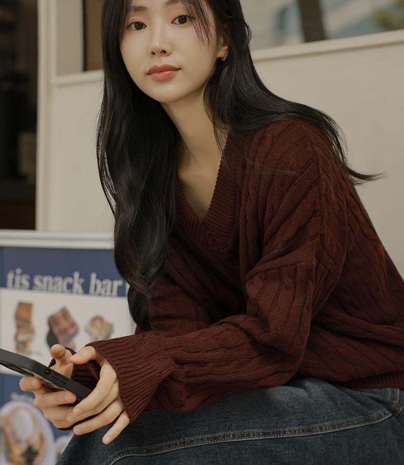 BLACK NOTE東大門㊣直郵女裝新款休閑時尚推薦25秋冬職業毛衣BLACK NOTE毛衣