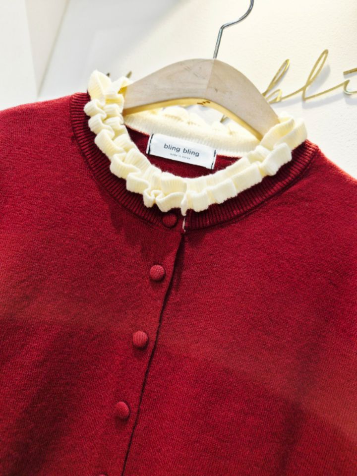 RICO東大門㊣代購女士新款推薦25秋冬人氣職業熱賣時尚針織衫bling bling/RICO針織衫