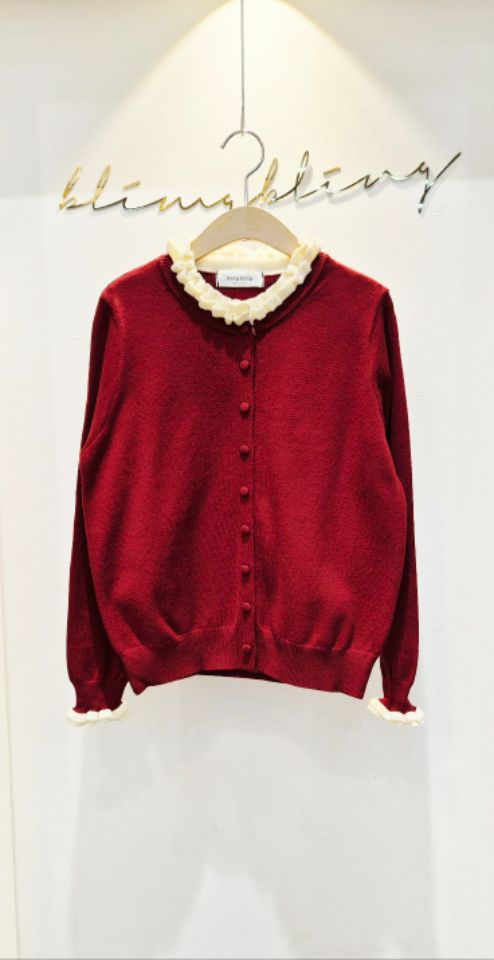 RICO東大門㊣代購女士新款推薦25秋冬人氣職業熱賣時尚針織衫bling bling/RICO針織衫圖色2