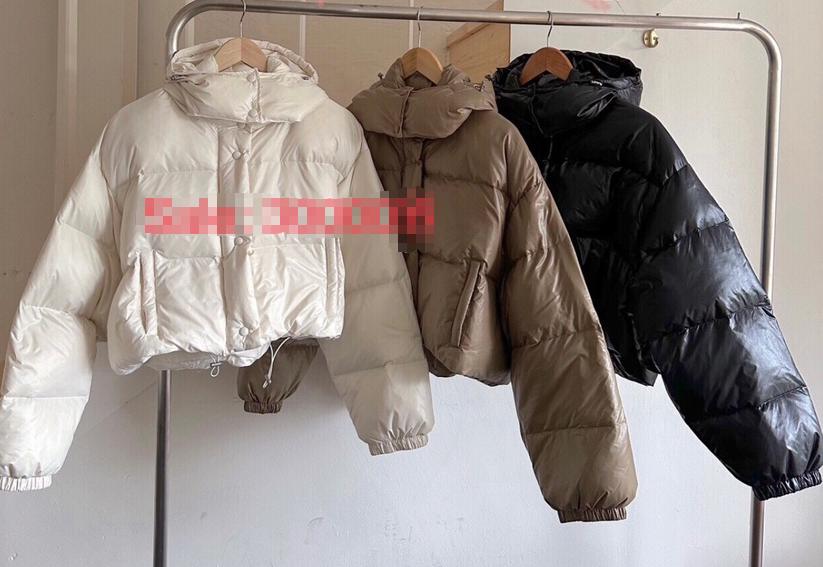 FORMSTUDIO東大門㊣實拍女裝新品休閑短款棉服Sale打折短款連帽FORMSTUDIO短款棉服圖色2左二色