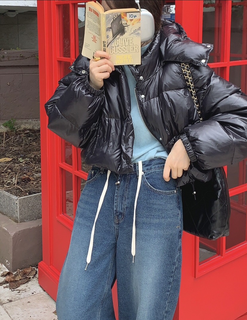 FORMSTUDIO東大門㊣實拍女裝新品休閑短款棉服Sale打折短款連帽FORMSTUDIO短款棉服圖色3