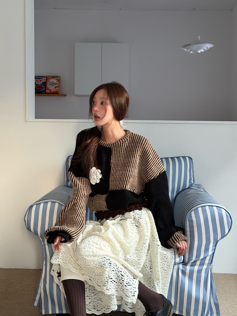 MAISONDEGLORY東大門㊣直郵女裝新品人氣時尚25秋冬熱賣毛衣MAISON DE GLORY毛衣