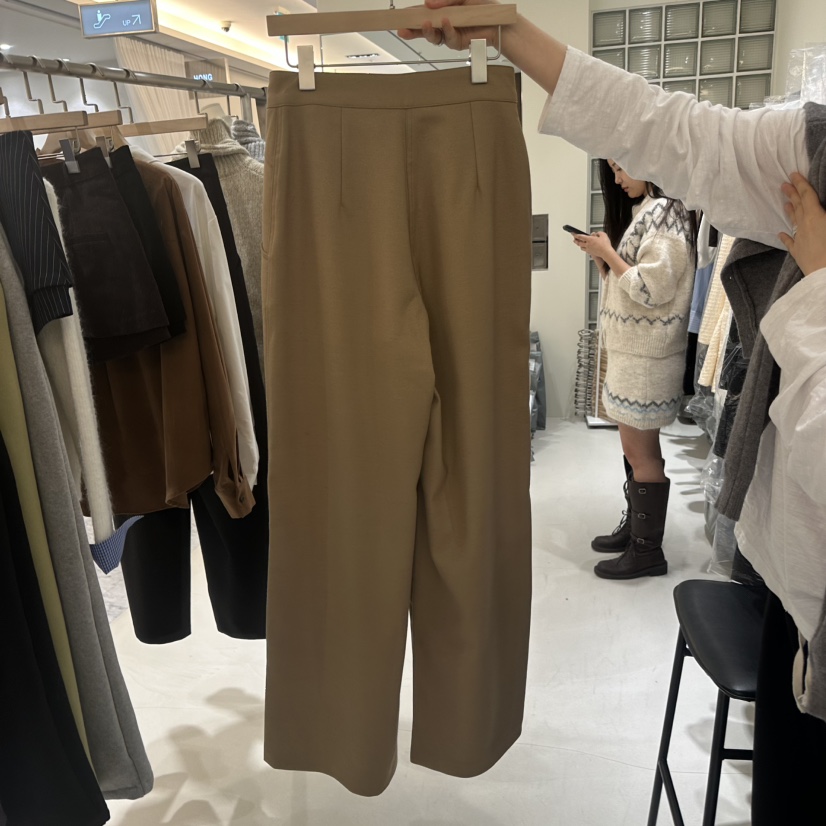 BES東大門㊣代購女裝新品熱賣人氣推薦25秋冬職業休閑休閑褲BES SEOUL休閑褲