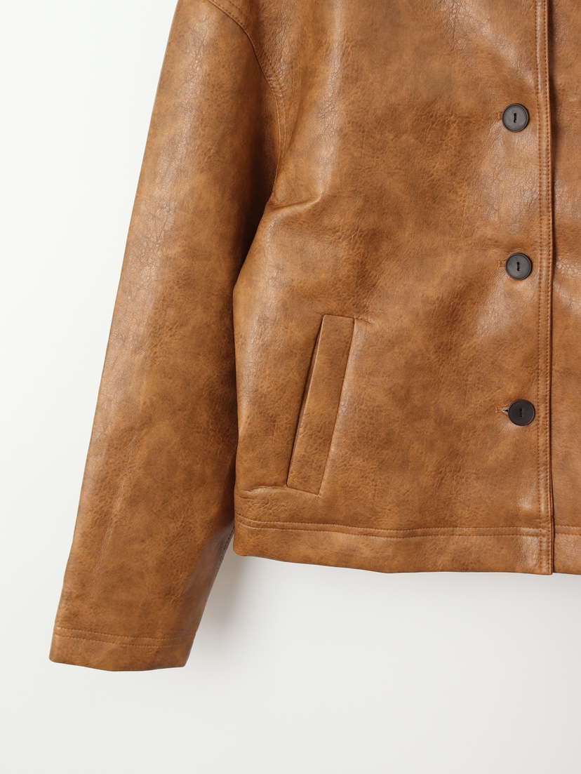 TEXTURE東大門㊣實拍女士新款人氣職業25秋冬休閑熱賣推薦皮衣TEXTURE皮衣