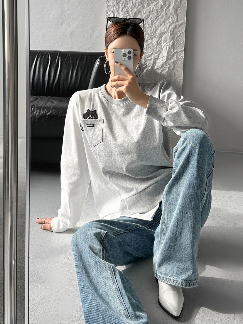 IAAN韓國直郵㊣女裝新品25秋冬休閑職業推薦熱賣時尚人氣衛衣iaAn衛衣