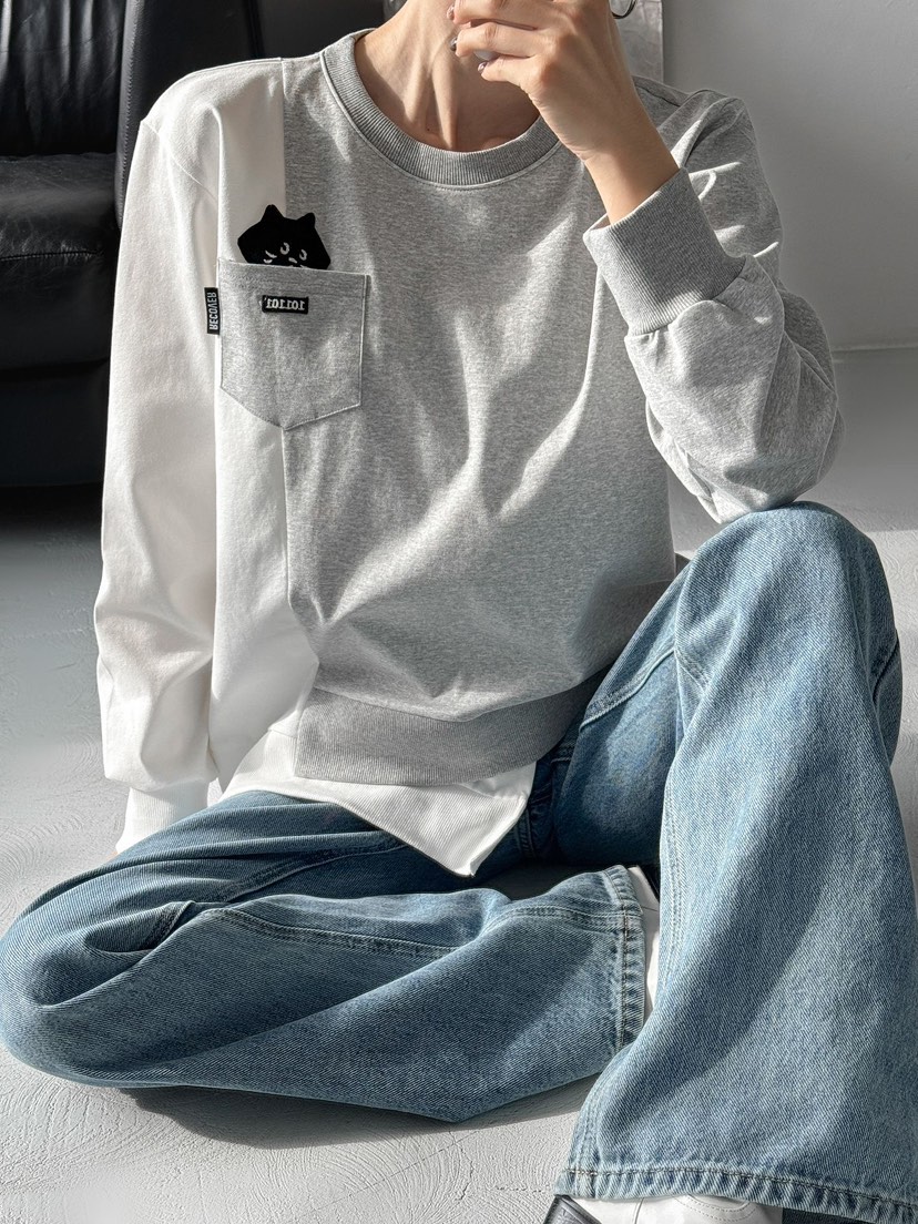 IAAN韓國直郵㊣女裝新品25秋冬休閑職業推薦熱賣時尚人氣衛衣iaAn衛衣