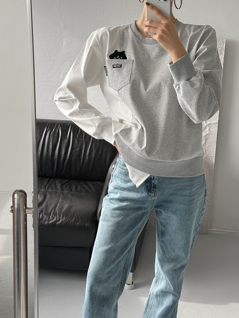 IAAN韓國直郵㊣女裝新品25秋冬休閑職業推薦熱賣時尚人氣衛衣iaAn衛衣