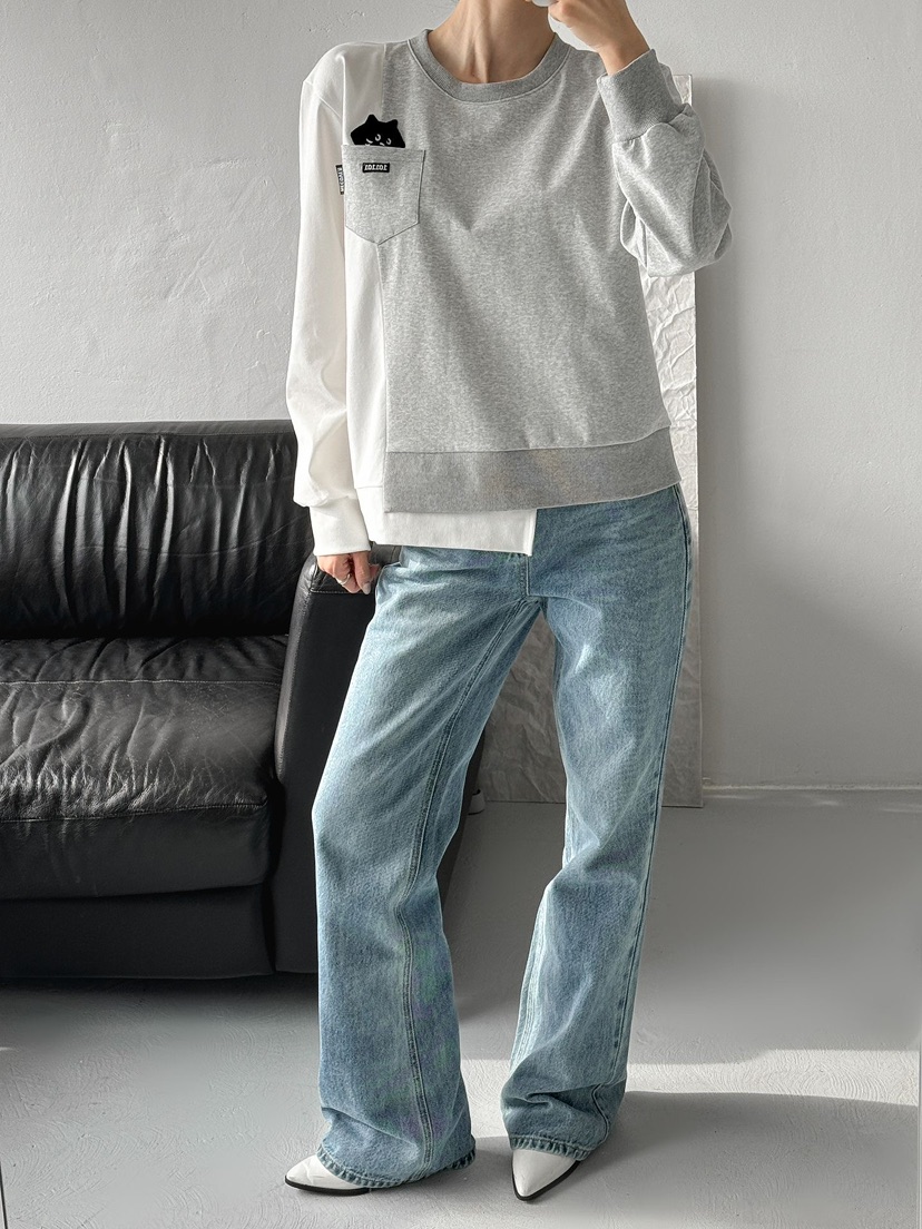 IAAN韓國直郵㊣女裝新品25秋冬休閑職業推薦熱賣時尚人氣衛衣iaAn衛衣