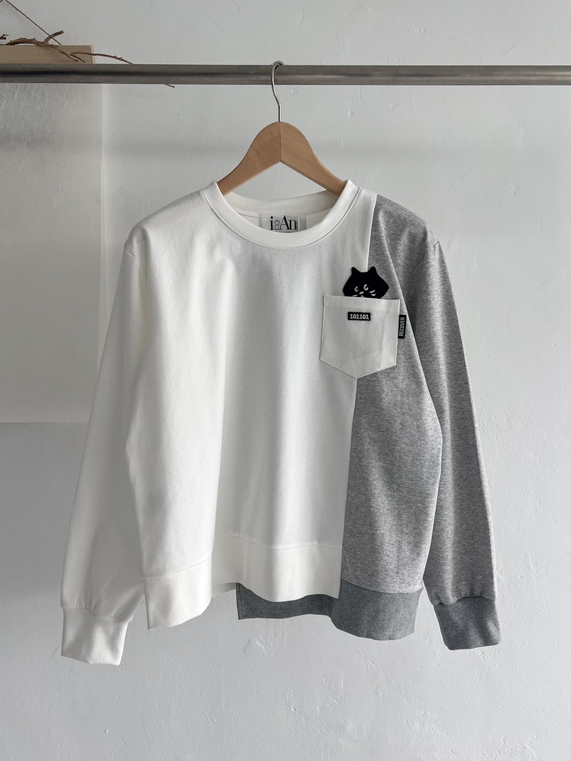 IAAN韓國直郵㊣女裝新品25秋冬休閑職業推薦熱賣時尚人氣衛衣iaAn衛衣圖色2