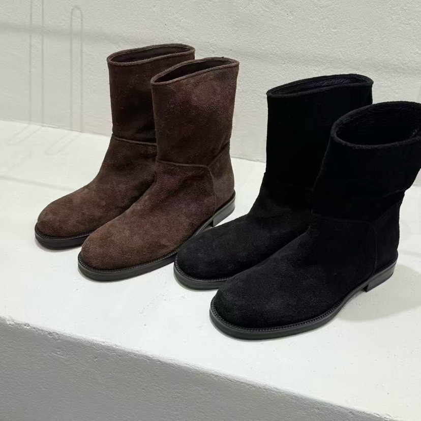 STATEMENT韓國直郵㊣女士新款職業25秋冬熱賣人氣時尚靴子麂皮STATEMENT靴子