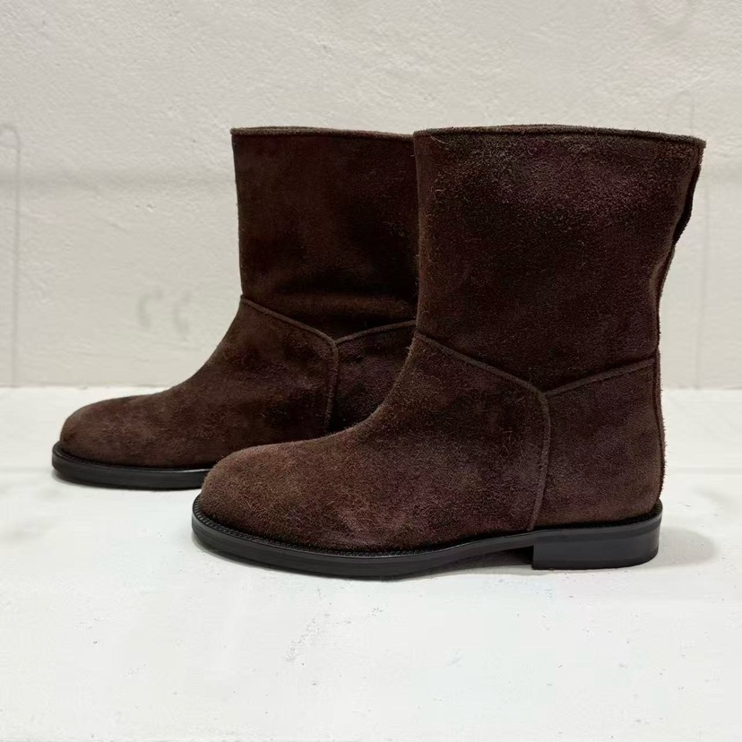 STATEMENT韓國直郵㊣女士新款職業25秋冬熱賣人氣時尚靴子麂皮STATEMENT靴子