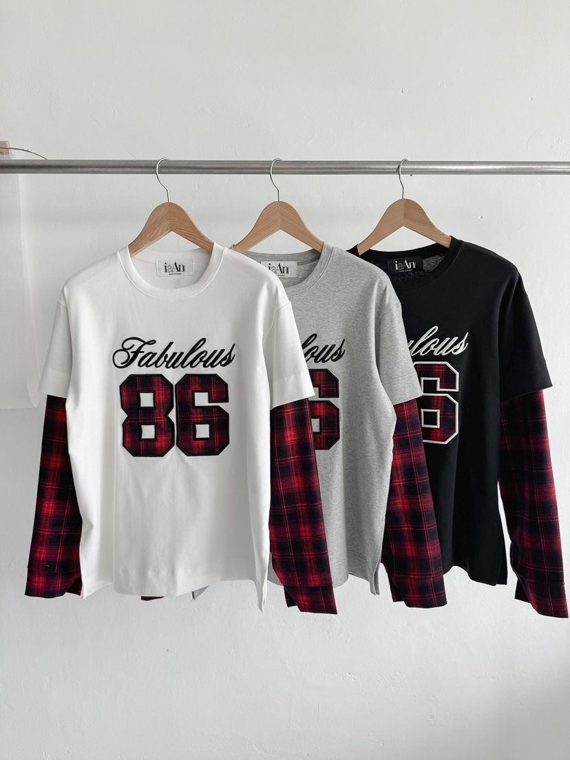 IAAN韓國直郵㊣女士新款熱賣25秋冬推薦職業人氣休閑長袖T恤iaAn長袖T恤