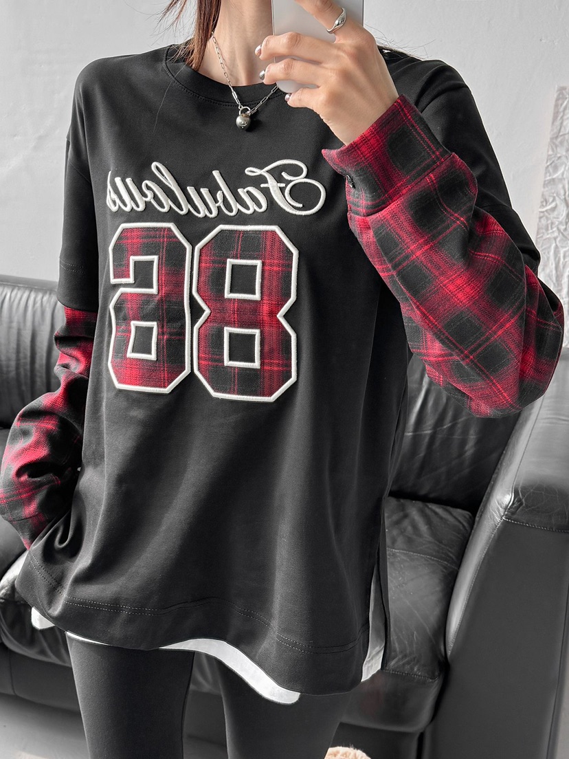 IAAN韓國直郵㊣女士新款熱賣25秋冬推薦職業人氣休閑長袖T恤iaAn長袖T恤