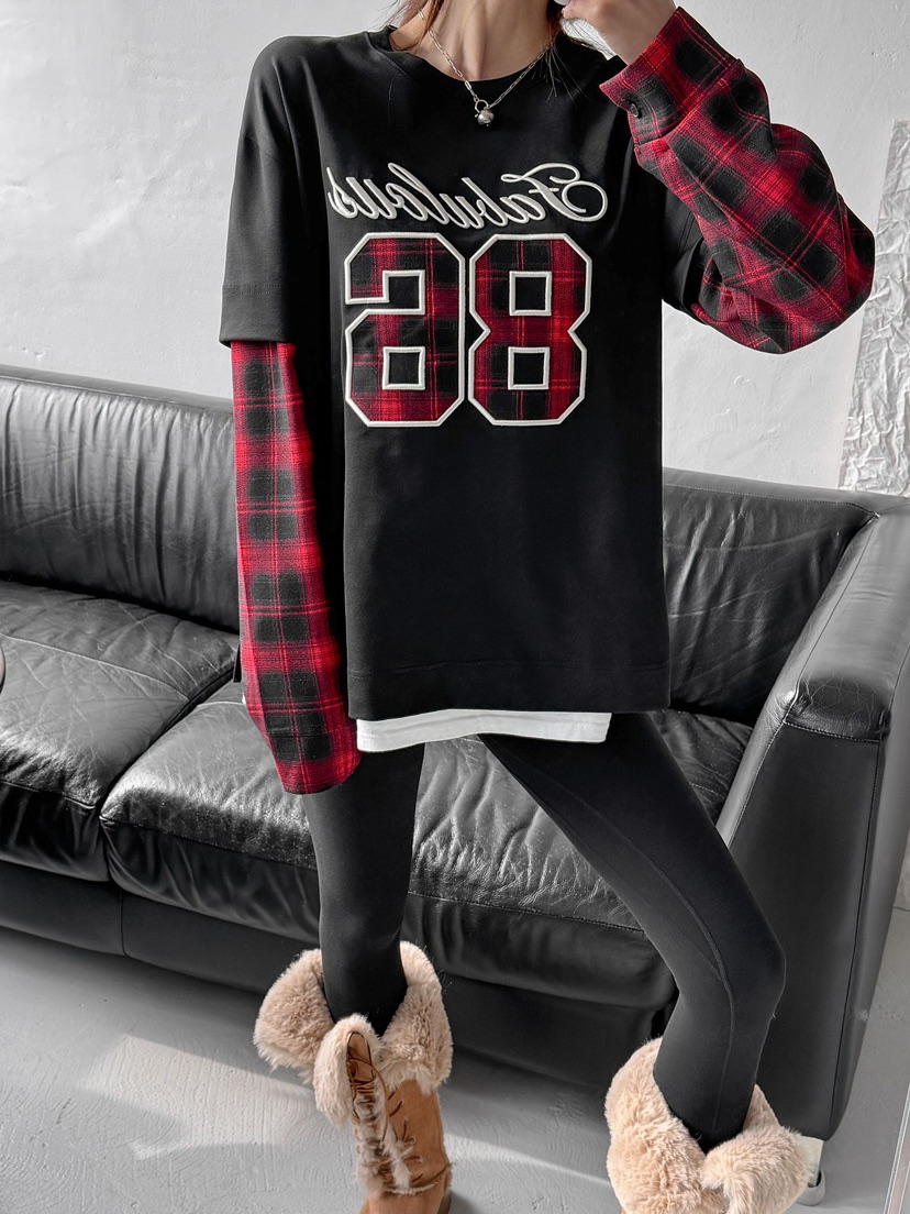 IAAN韓國直郵㊣女士新款熱賣25秋冬推薦職業人氣休閑長袖T恤iaAn長袖T恤