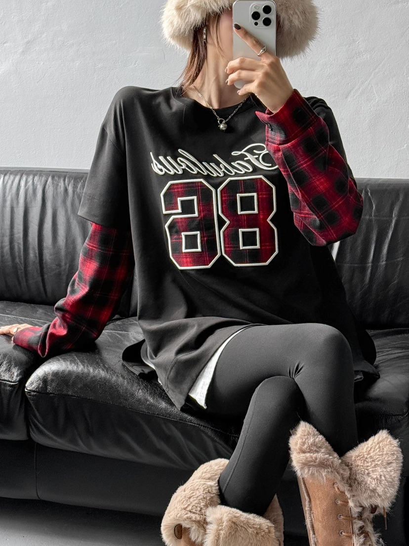 IAAN韓國直郵㊣女士新款熱賣25秋冬推薦職業人氣休閑長袖T恤iaAn長袖T恤