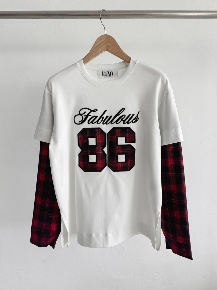 IAAN韓國直郵㊣女士新款熱賣25秋冬推薦職業人氣休閑長袖T恤iaAn長袖T恤圖色1