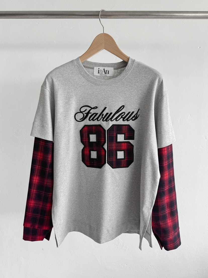 IAAN韓國直郵㊣女士新款熱賣25秋冬推薦職業人氣休閑長袖T恤iaAn長袖T恤圖色2