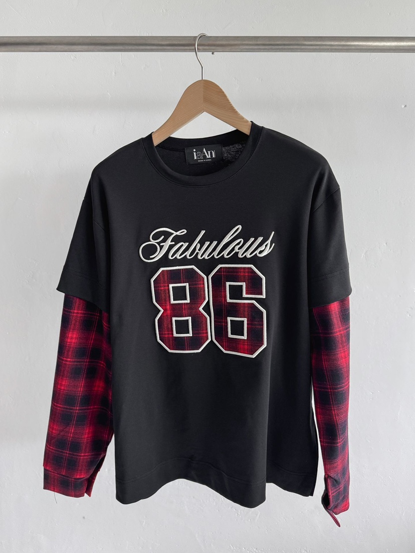 IAAN韓國直郵㊣女士新款熱賣25秋冬推薦職業人氣休閑長袖T恤iaAn長袖T恤圖色3