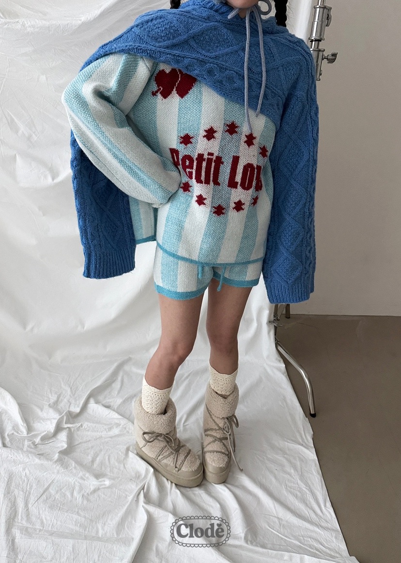 CLODE東大門㊣實拍女士新款時尚熱賣25秋冬套裝不含圍巾套裝條紋CLODE套裝