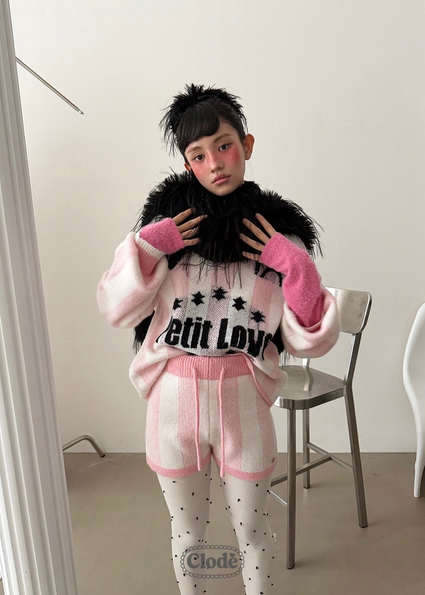 CLODE東大門㊣實拍女士新款時尚熱賣25秋冬套裝不含圍巾套裝條紋CLODE套裝圖色1