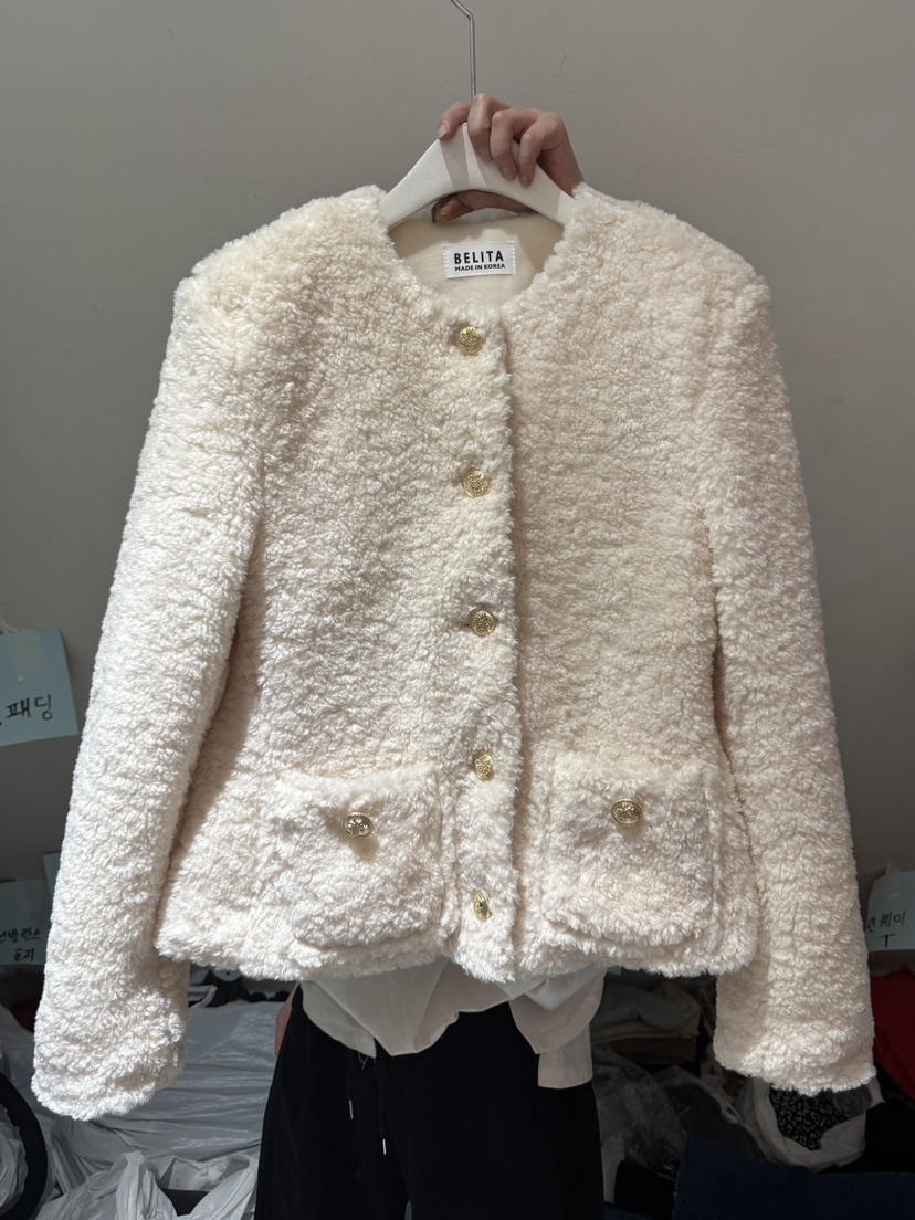 BELITA-L東大門㊣代購女士新款休閑時尚25秋冬人氣短款大衣BELITA-L短款大衣圖色1