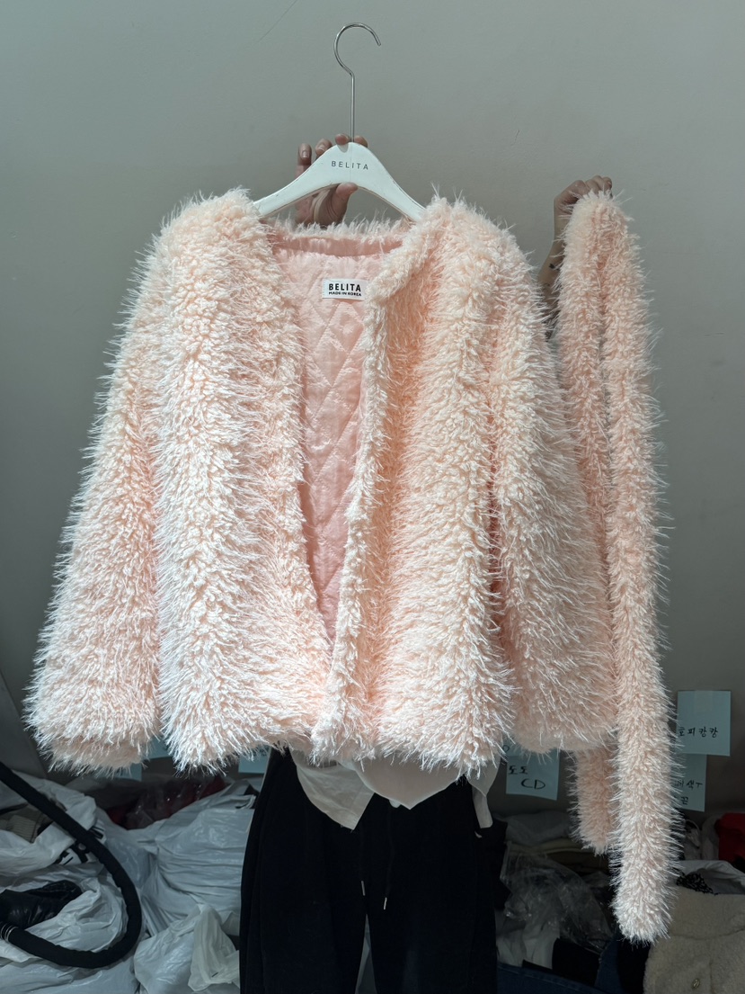 BELITA-L東大門㊣實拍女士新品熱賣推薦25秋冬短款大衣含腰帶BELITA-L短款大衣圖色2