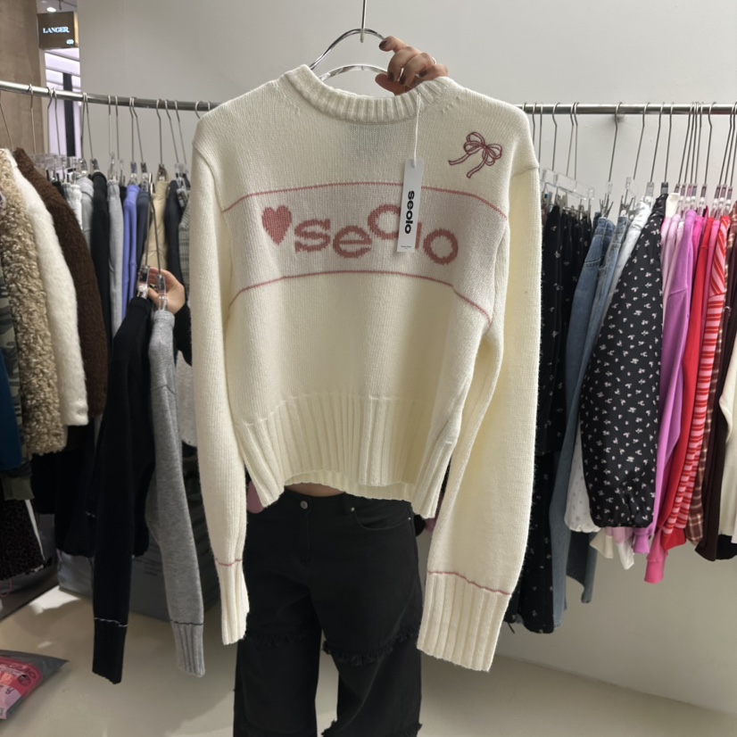 SEOLO韓國直郵㊣女裝新款熱賣推薦人氣25秋冬職業休閑毛衣羊毛Seolo seoul毛衣圖色1