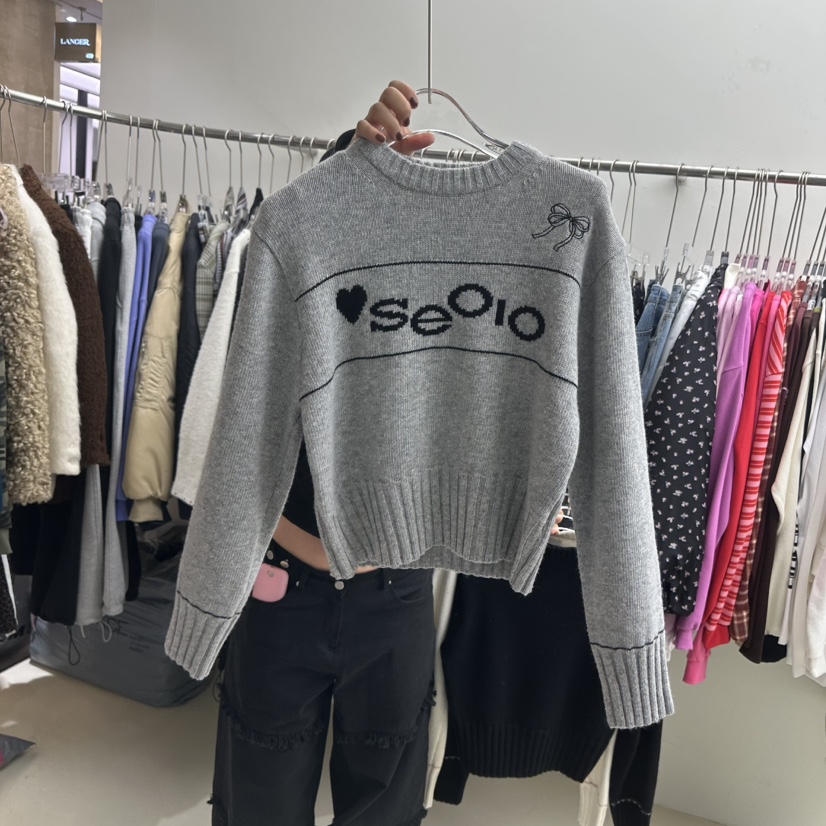 SEOLO韓國直郵㊣女裝新款熱賣推薦人氣25秋冬職業休閑毛衣羊毛Seolo seoul毛衣圖色2