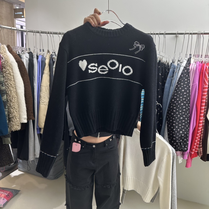 SEOLO韓國直郵㊣女裝新款熱賣推薦人氣25秋冬職業休閑毛衣羊毛Seolo seoul毛衣圖色3