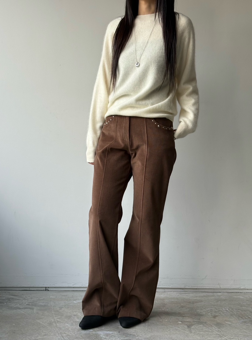 Verbena韓國代購㊣女士新品推薦人氣25秋冬休閑職業熱賣休閑褲Verbena休閑褲