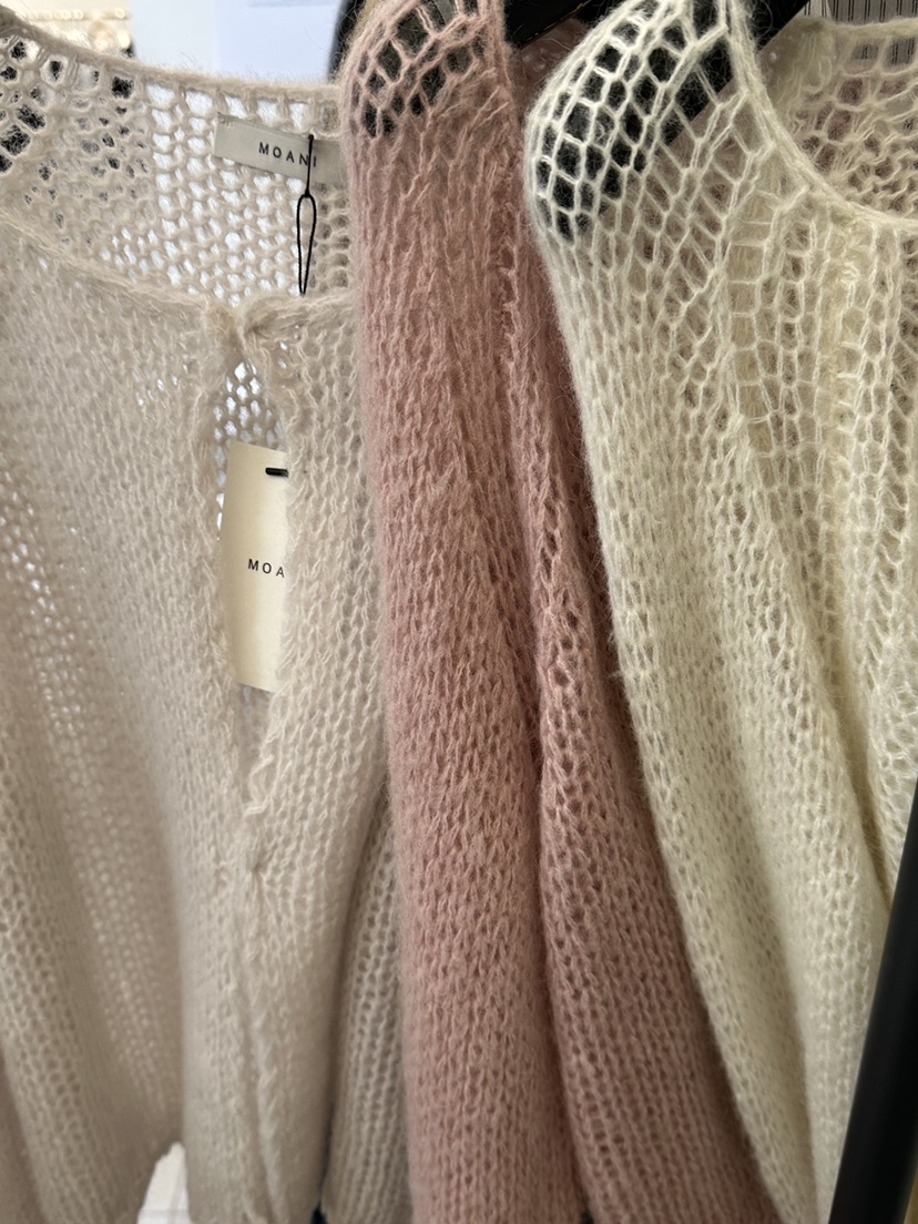MOANI東大門㊣實拍女士新品時尚推薦熱賣休閑針織衫馬海毛開衫MOANI針織衫