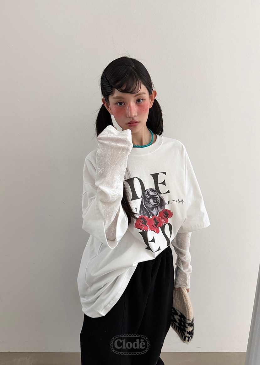 CLODE東大門㊣實拍女士新款人氣時尚25秋冬推薦職業長袖T恤CLODE長袖T恤