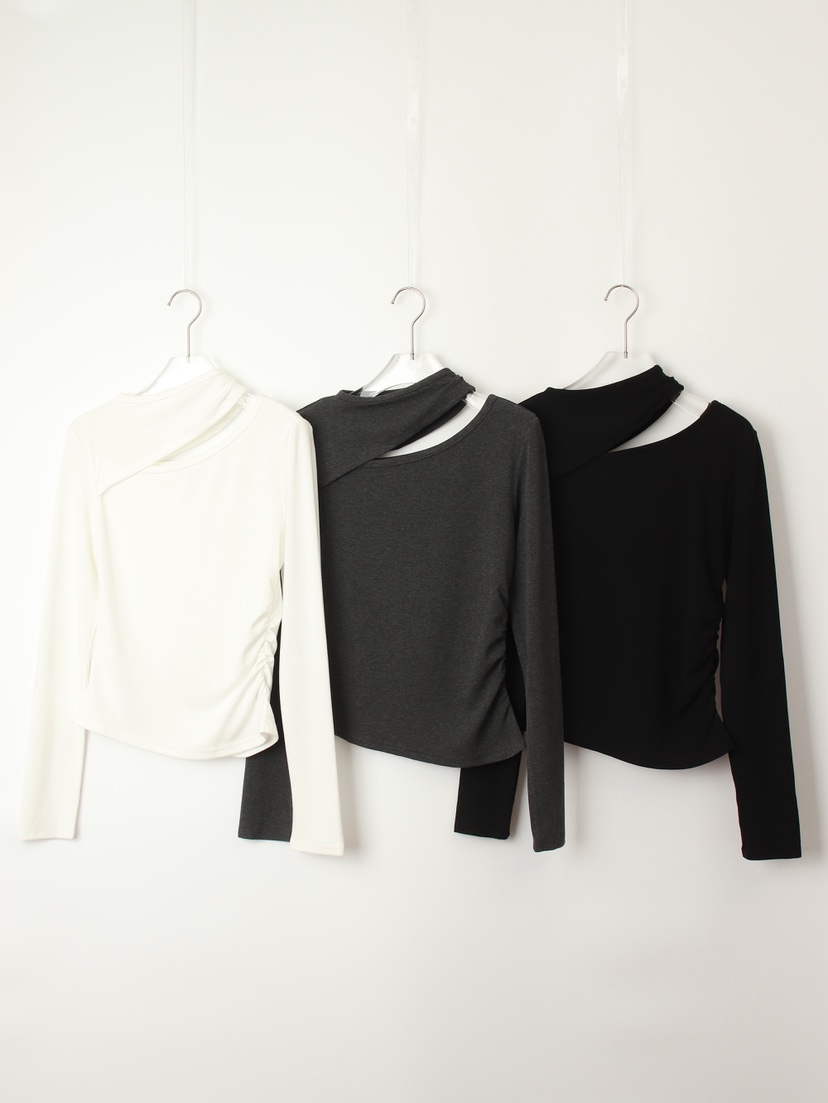 TEXTURE東大門㊣實拍女士新款推薦人氣熱賣25秋冬職業長袖T恤TEXTURE長袖T恤