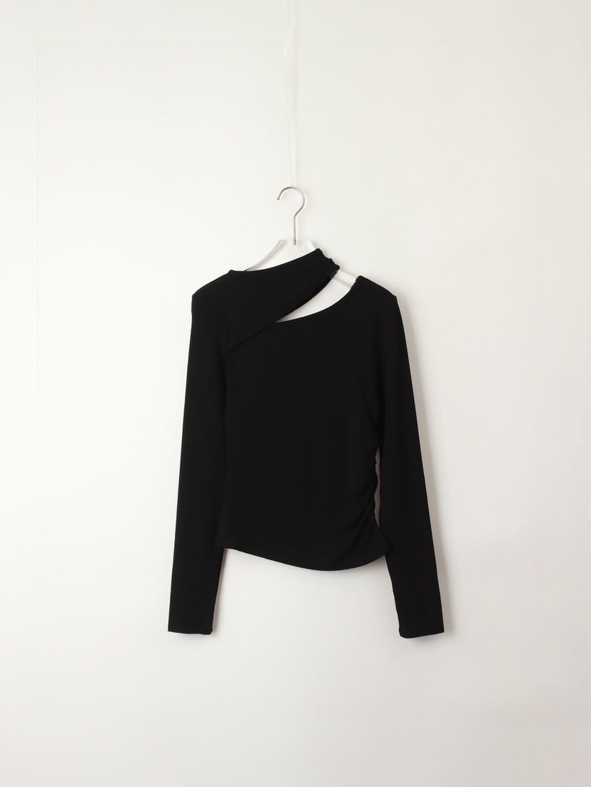 TEXTURE東大門㊣實拍女士新款推薦人氣熱賣25秋冬職業長袖T恤TEXTURE長袖T恤圖色3黑