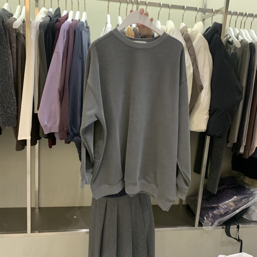 FAVE/FAVOURITE韓國直郵㊣女裝新品25秋冬職業衛衣加絨寬松FAVOURITE衛衣圖色1