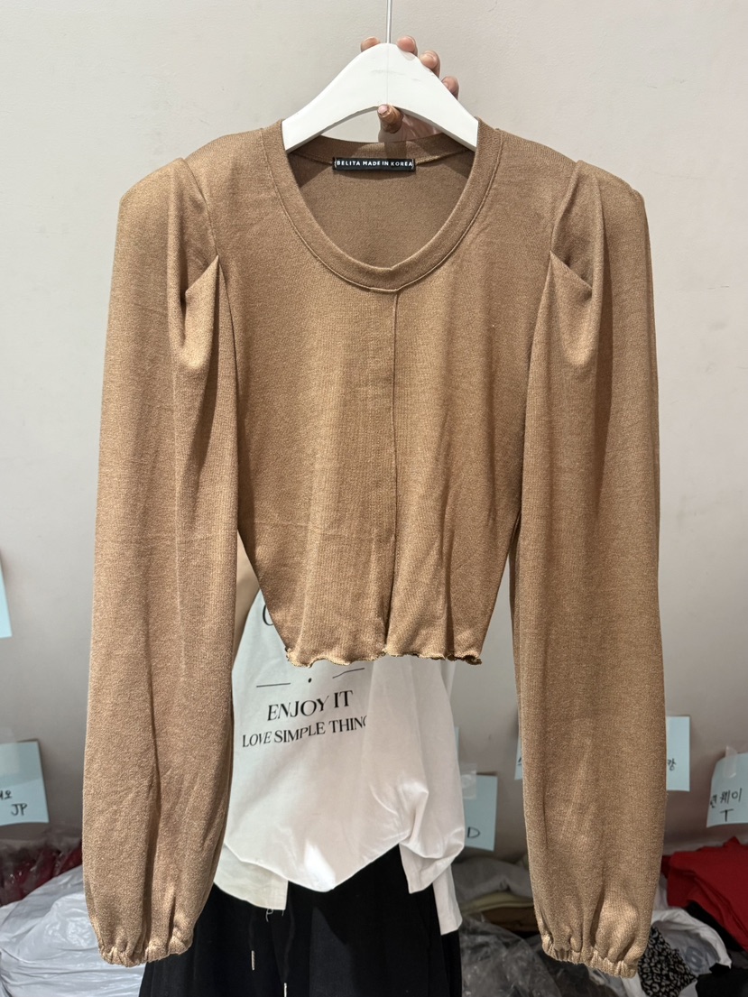 BELITA-L東大門㊣實拍女裝新品人氣25秋冬休閑熱賣長袖T恤BELITA-L長袖T恤圖色3