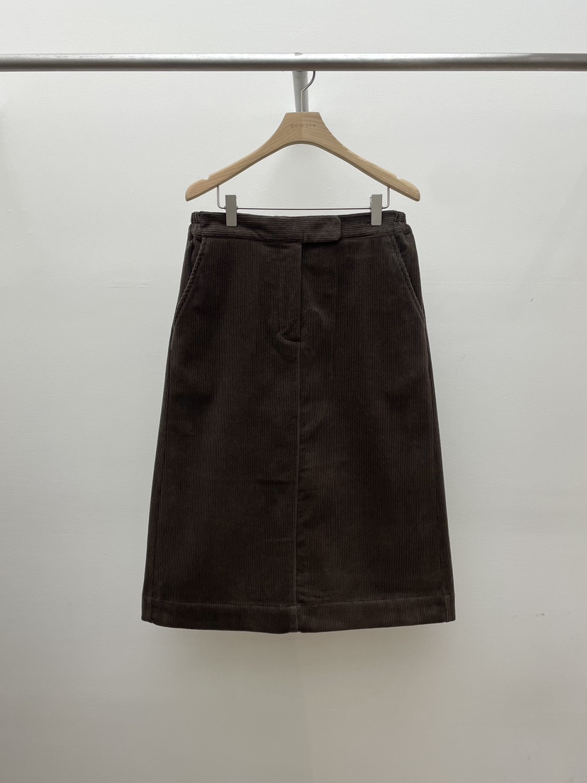 COMETE東大門㊣代購女士新品25秋冬半身裙中短裙燈心絨加絨COMETE半身裙/中短裙圖色1