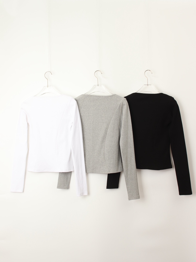 TEXTURE東大門㊣直郵女士新款時尚人氣職業25秋冬推薦長袖T恤TEXTURE長袖T恤