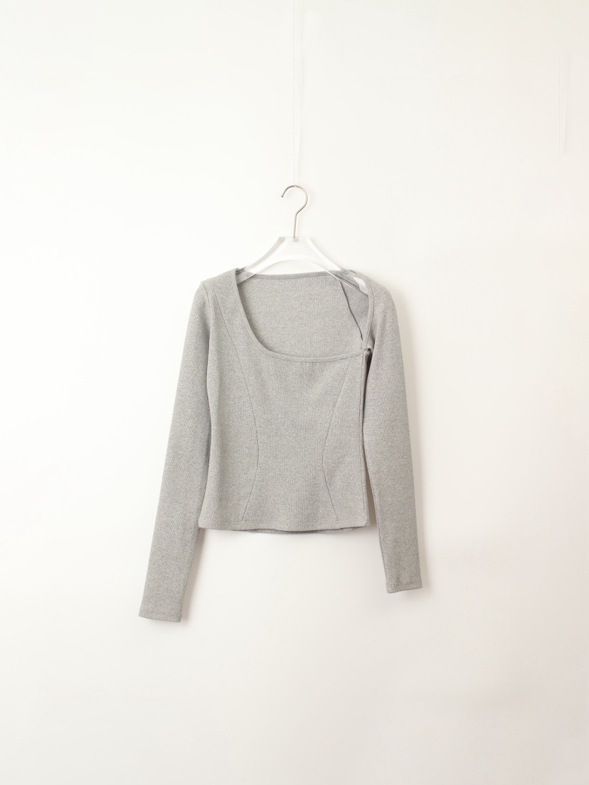 TEXTURE東大門㊣直郵女士新款時尚人氣職業25秋冬推薦長袖T恤TEXTURE長袖T恤圖色2