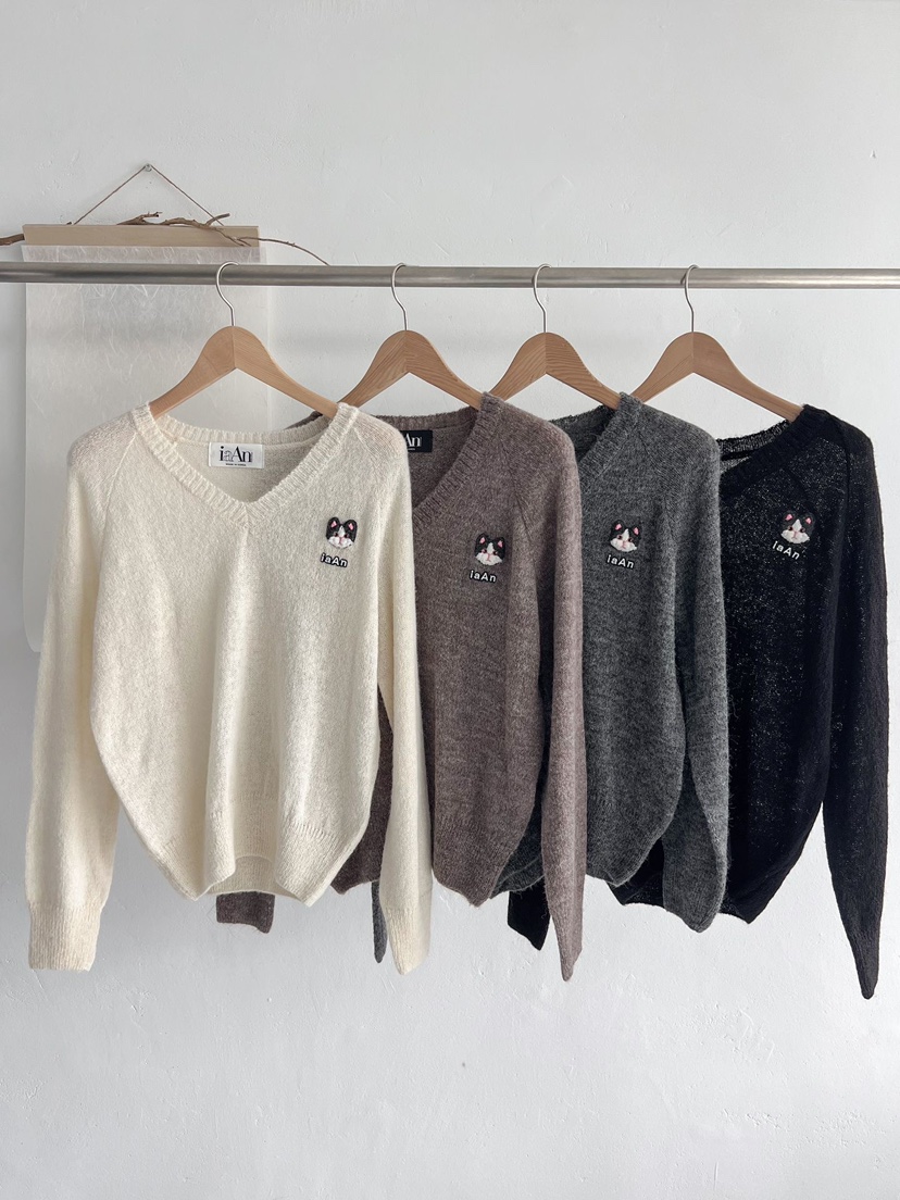 IAAN韓國直郵㊣女士新款人氣25秋冬時尚休閑職業推薦針織衫iaAn針織衫